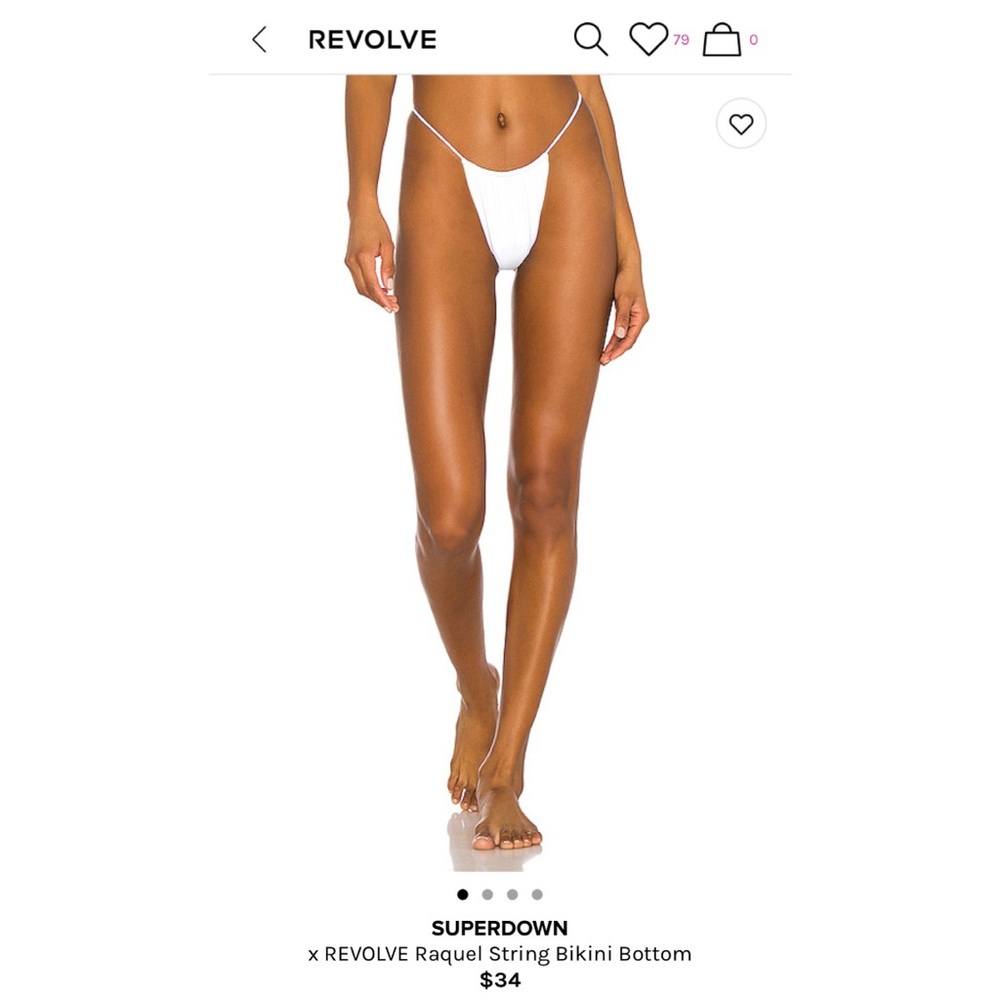 Superdown Raquel High Leg Bikini Bottom